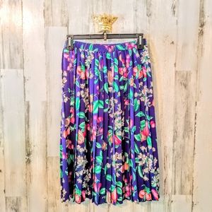 Alfred Dunner pleated midi skirt 14